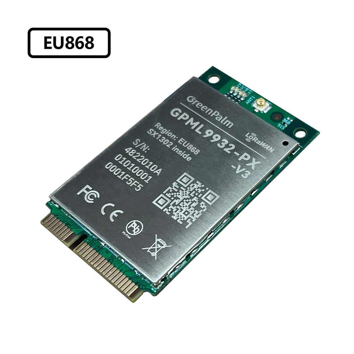 GPMLx9332-PX V3, LoRa Module, EU868 – GreenPalm IOT